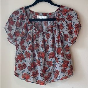 ASTR Floral off the shoulder top